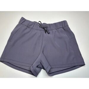 Lululemon Shorts Womens 6 Purple One the Fly Pull On Drawstring Active